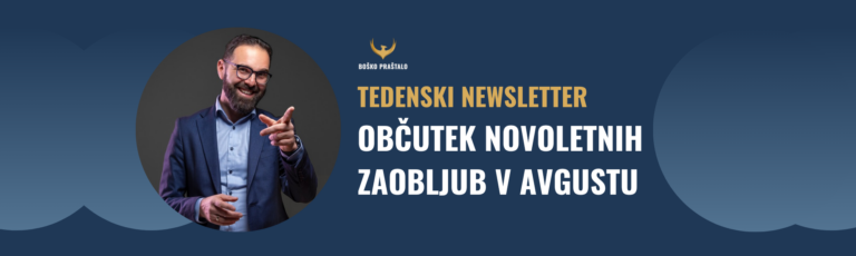 Občutek novoletnih zaobljub v avgustu